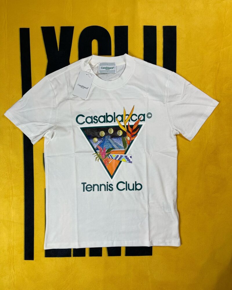 Casa Tennis Club Tee - White/Green